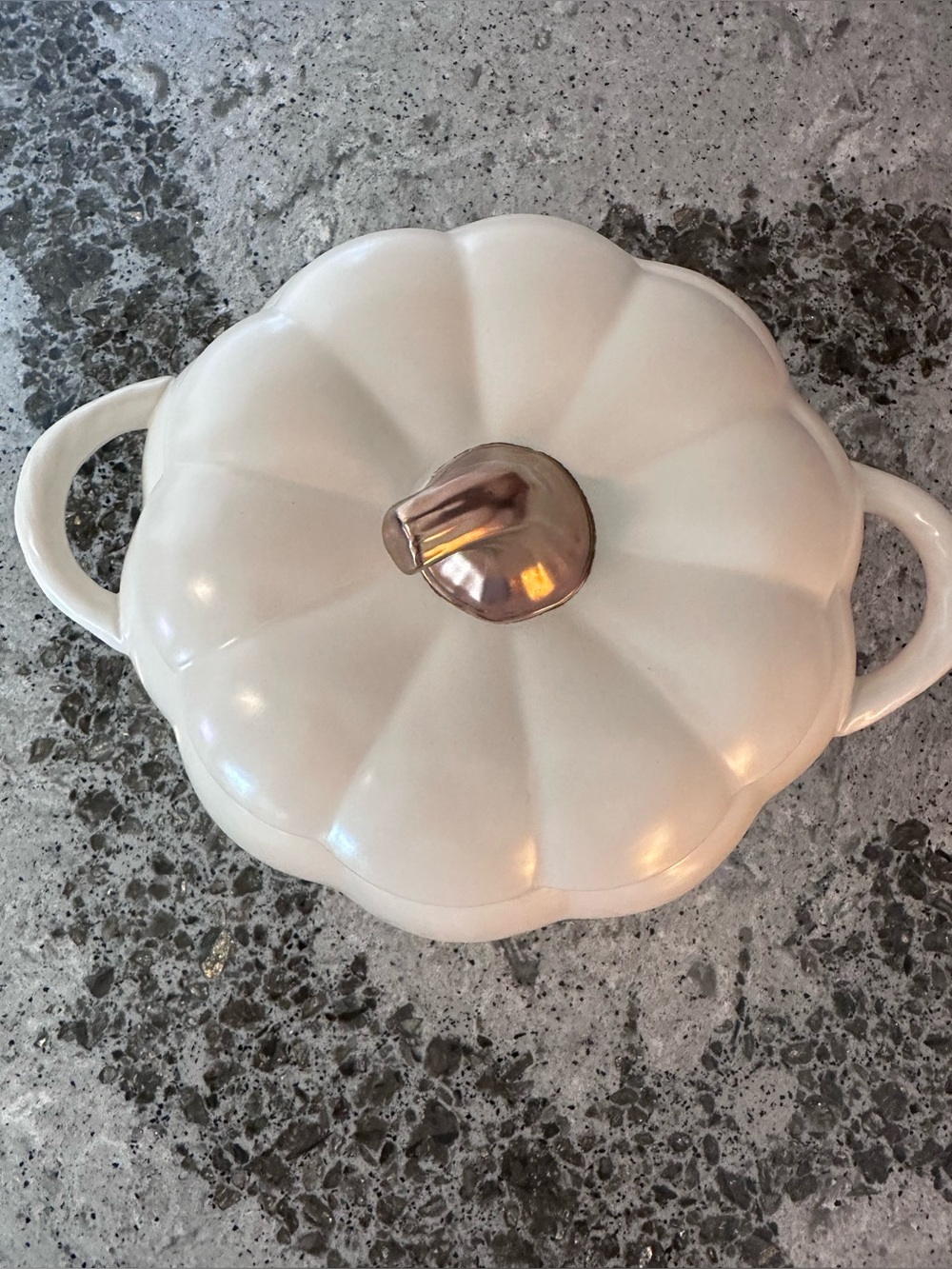 Pfaltzgraff 2 QT Ceramic White Pumpkin Casserole Dish Pot Fall Cozy NIB - Picture 3 of 16